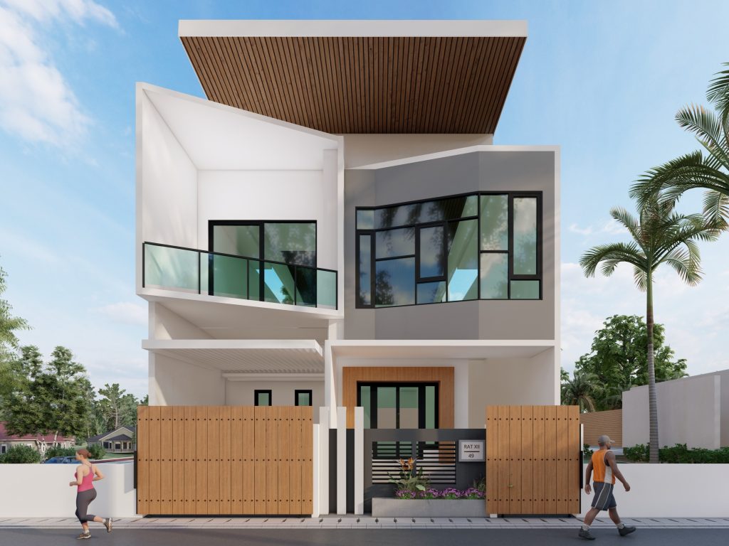 DESAIN RUMAH KOST 2 LANTAI - BAPAK RIBAT